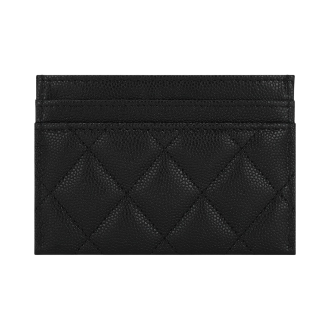 샤넬 카드 홀더 그레인드 샤이니 카프스킨 & 골드 메탈 블랙(Chanel Card Holder Grained Shiny Calfskin & Gold Black) - 2
