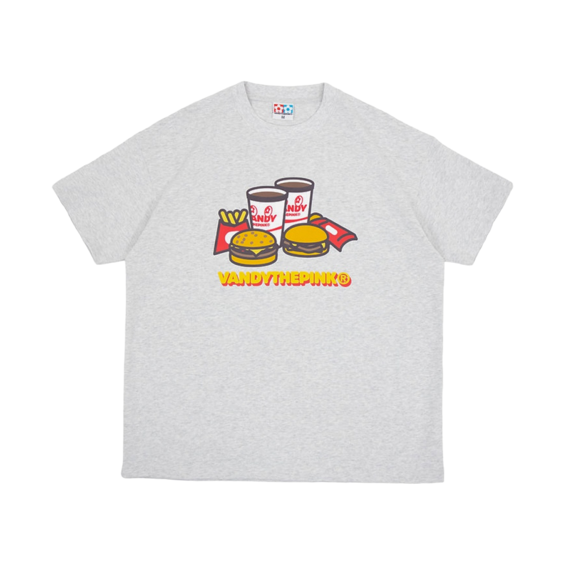 반디 더 핑크 패밀리 밀 티셔츠 그레이(Vandy The Pink Family Meal T-Shirt Gray) - 1