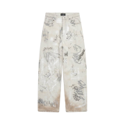 Balenciaga Graffiti Baggy Pants Black