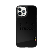 Casetify x IAB Studio iPhone Black Logo Mirror Case Black