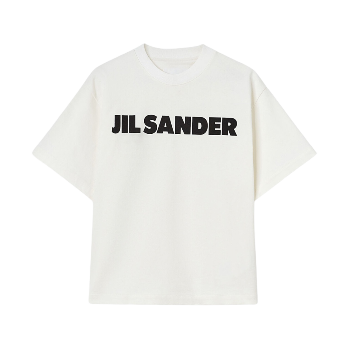 (W) 질 샌더 로고 티셔츠 내츄럴 - 22FW