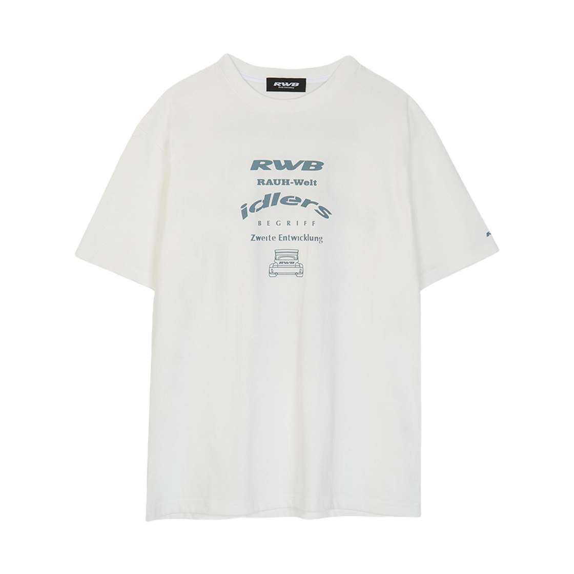알더블유비 스테이플 로고 숏 슬리브 티셔츠 화이트(RWB Staple Logo SS Tee White)