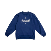 Ader Error Verif Logo Sweatshirt Navy
