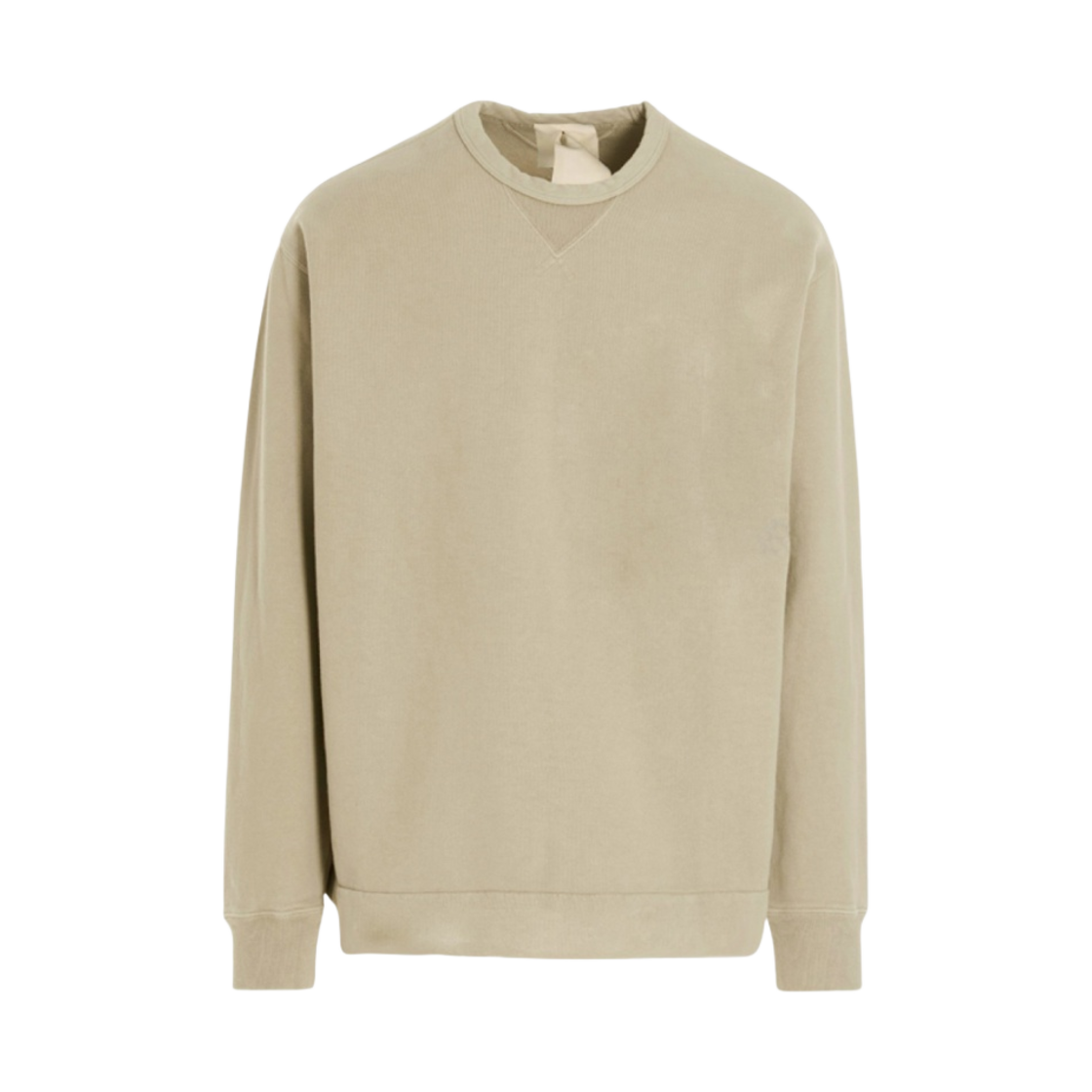 텐씨 가먼트 다이드 코튼 저지 스웨트셔츠 페일 토프(Ten C Garment Dyed Cotton Jersey Sweatshirt Pale Taupe)