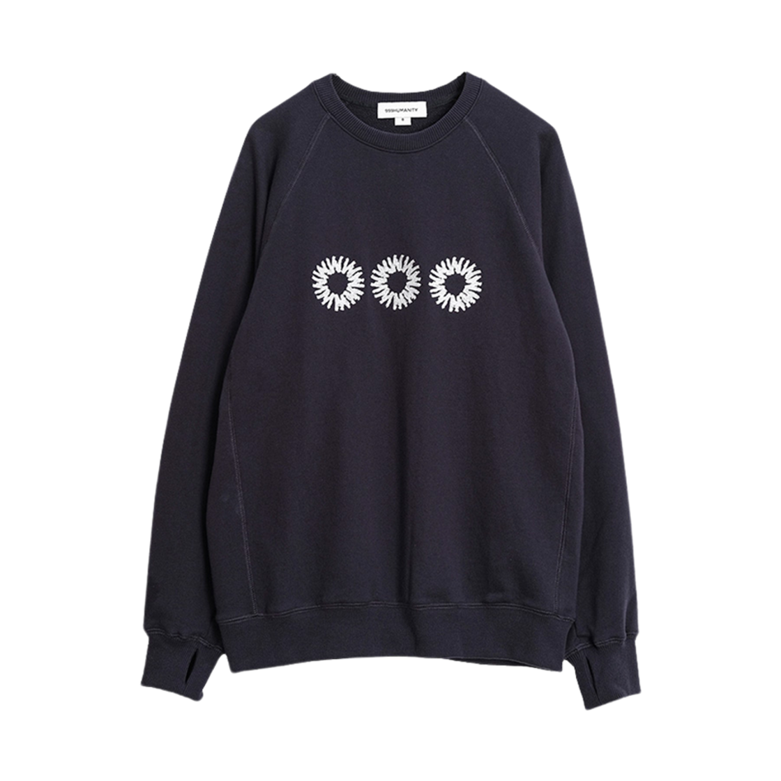 999휴머니티 EVD 스웨트 맨투맨 다크 네이비(999Humanity EVD Sweat MTM Dark Navy)