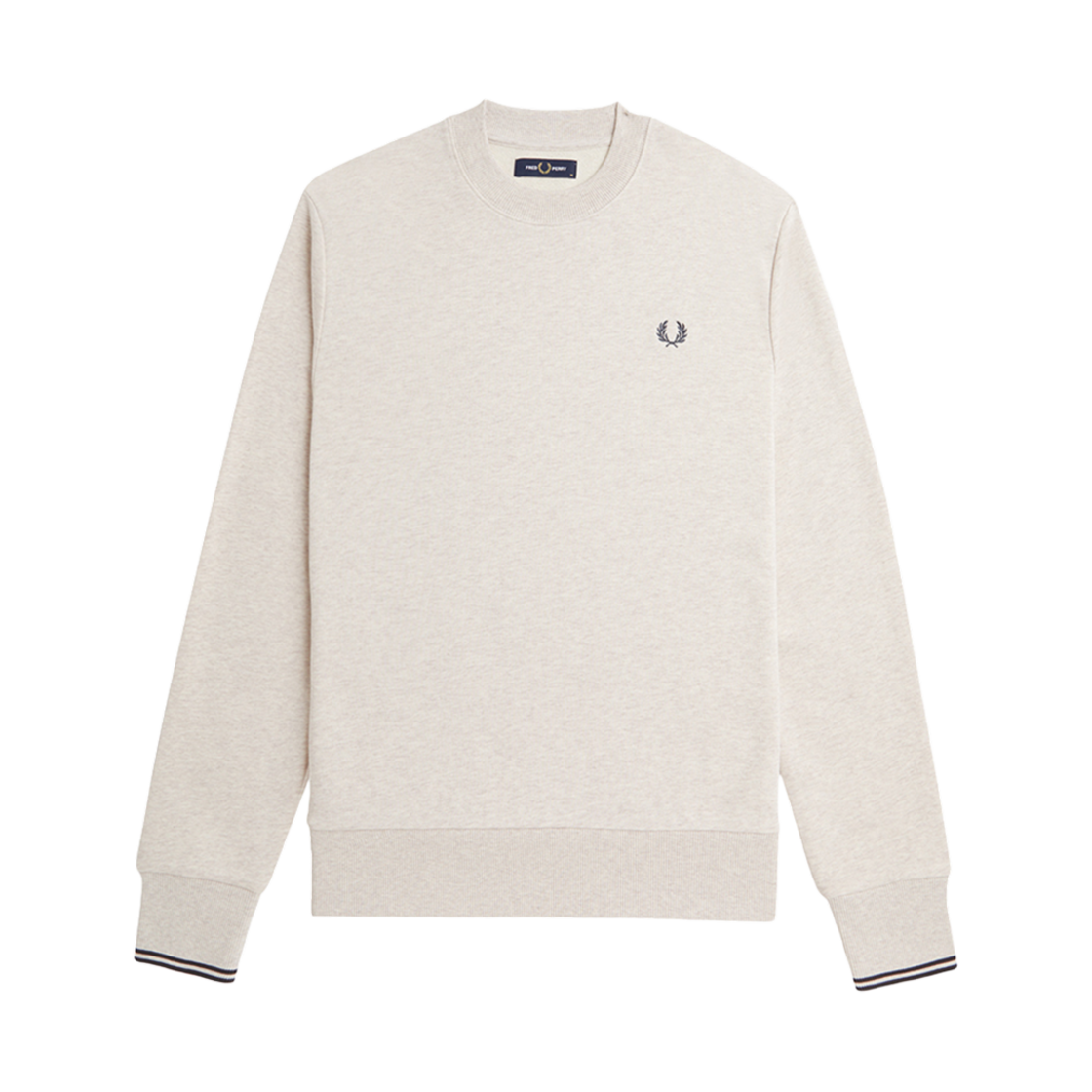 AFPM2437535-W50 Fred Perry Crew Neck Sweatshirt Porridge Marl