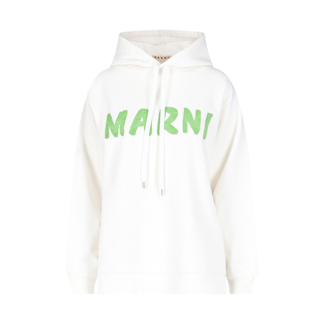(W) 마르니 오가닉 코튼 오버사이즈 스웨트셔츠 내츄럴 화이트((W) Marni Organic Cotton Oversize Sweatshirt Natural White)