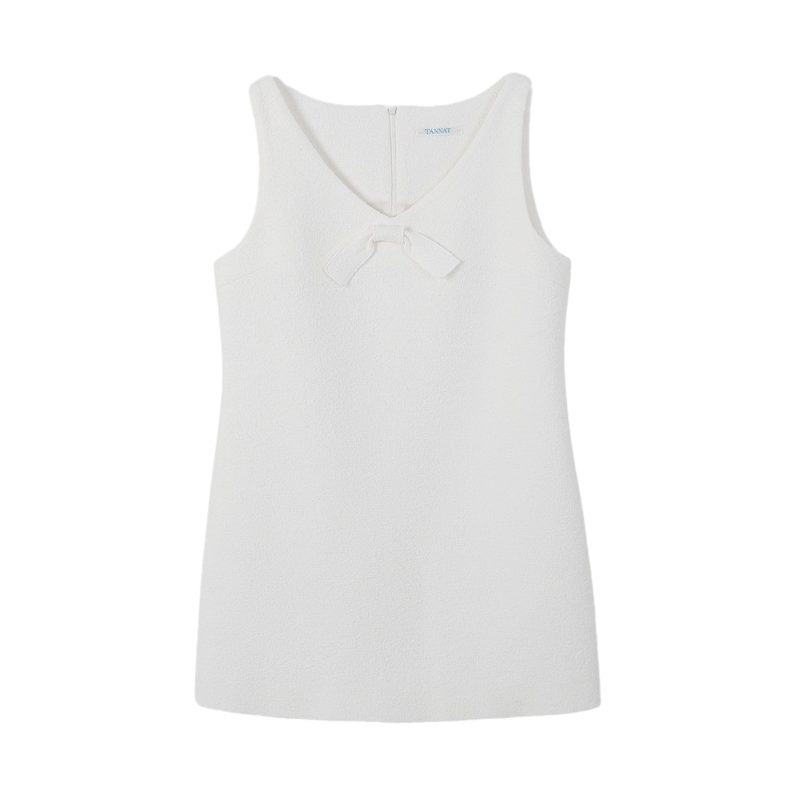 P0000BOJ-White Tannat Boucle Corsage One-Piece White