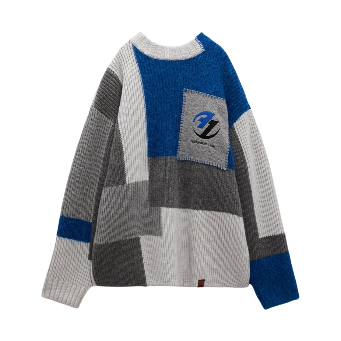 ★大人気★Ader Error x Zara Patchwork Oversize Knit Sweater ADER ERROR X Zara Oversized Patchwork Knit Sweater - POIZON