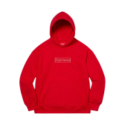 Supreme x Kaws Chalk Logo Hooded Sweatshirt Red - 21SS