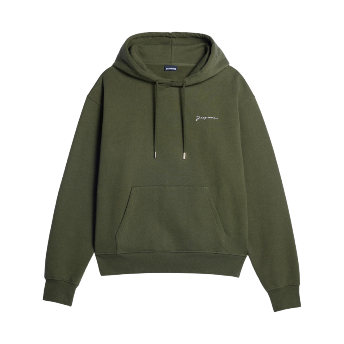 자크뮈스 르 스웨트셔츠 브로데 자수 로고 후드 카키(Jacquemus Le Sweatshirt Brode Embroidered Logo Hoodie Khaki) - 1