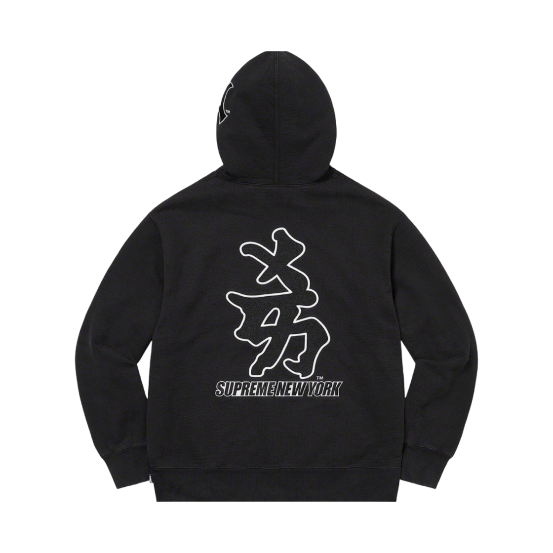 슈프림 x 뉴욕 양키스 간지 후드 스웨트셔츠 블랙 - 22FW(Supreme x New York Yankees Kanji Hooded Sweatshirt Black - 22FW) - 2