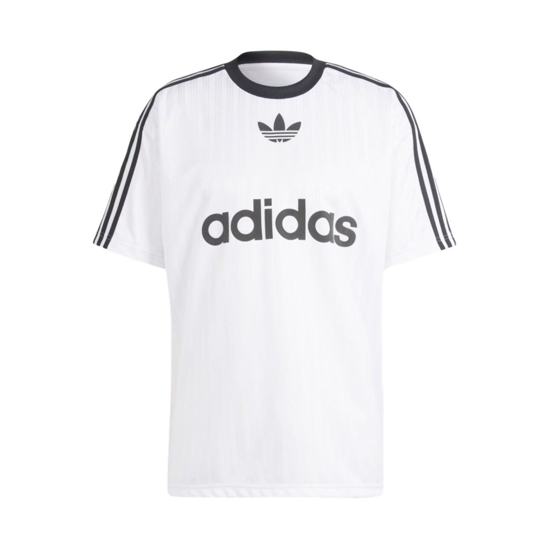 아디다스 아디컬러 티셔츠 화이트 블랙 - KR 사이즈(Adidas Adicolor T-Shirt White Black - KR Sizing)