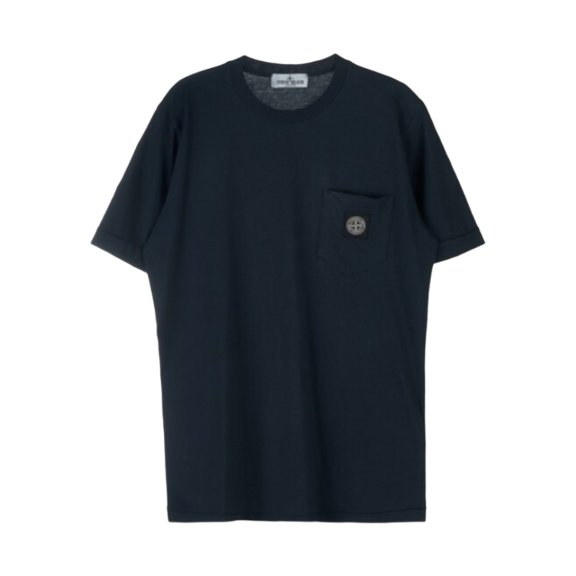 781620347-V0020 (Kids) Stone Island Patch T-Shirt Navy Blue - 23SS