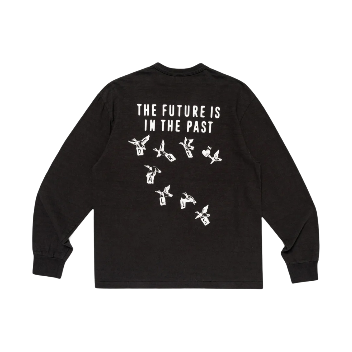 휴먼 메이드 그래픽 롱슬리브 티셔츠 블랙