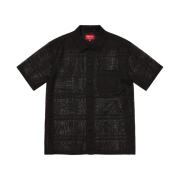 Supreme Mesh Stripe S/S Shirt Black - 23SS