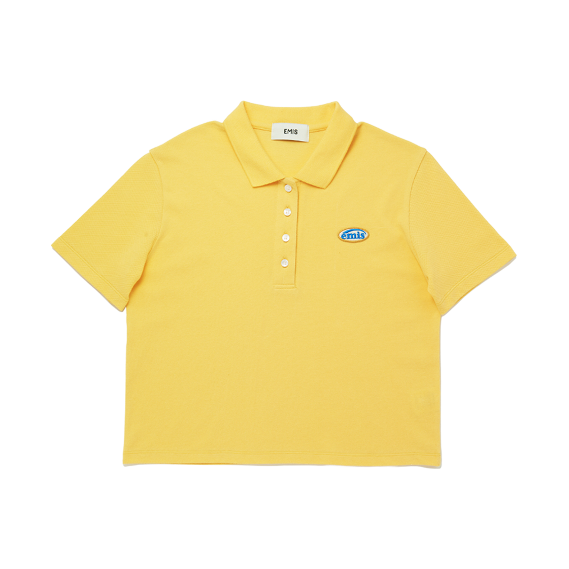 (W) 이미스 와펜 피케 티셔츠 옐로우((W) Emis Wappen Pk T-Shirts Yellow) - 1