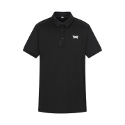 PXG Summer Solid Essential Collar Short Sleeve T-Shirt Black