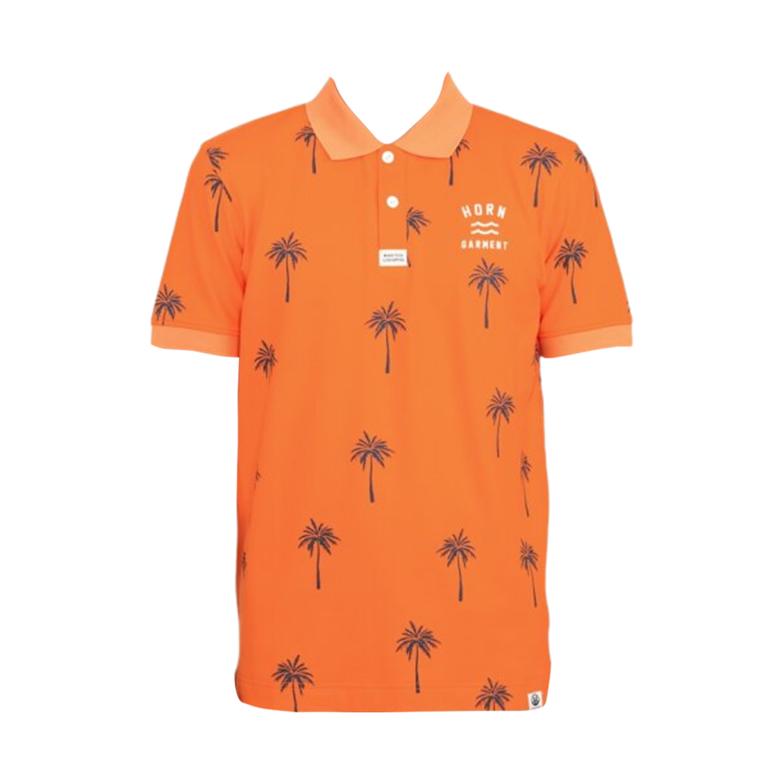 HCM-2A-AP18 Horn Garment Palm City Polo T-Shirt Orange