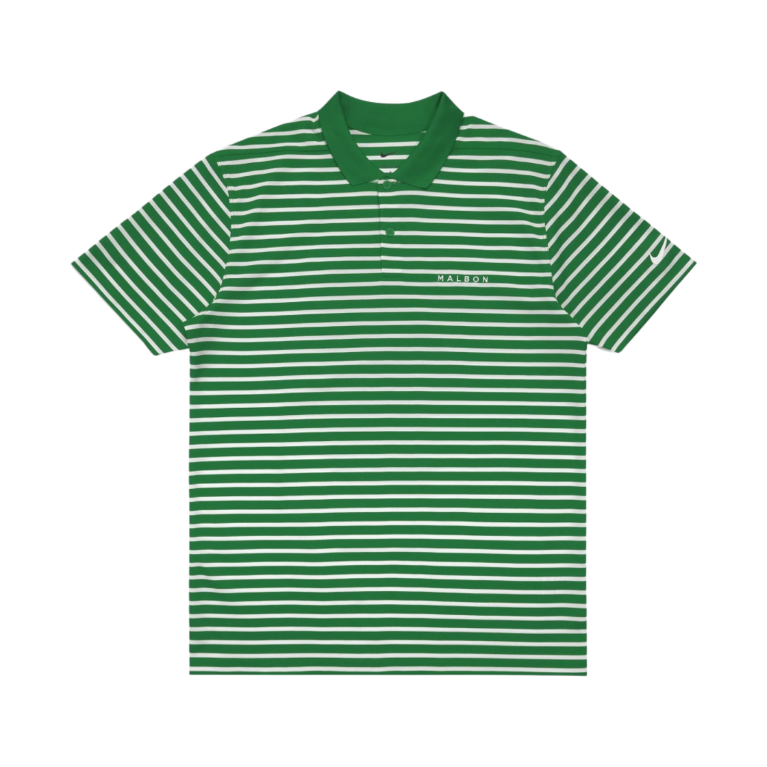 말본 골프 x 나이키 드라이핏 빅토리 스트라이프 폴로 OLC 클래식 그린(Malbon Golf x Nike Dri-FIT Victory Stripe Polo OLC Classic Green) - 1