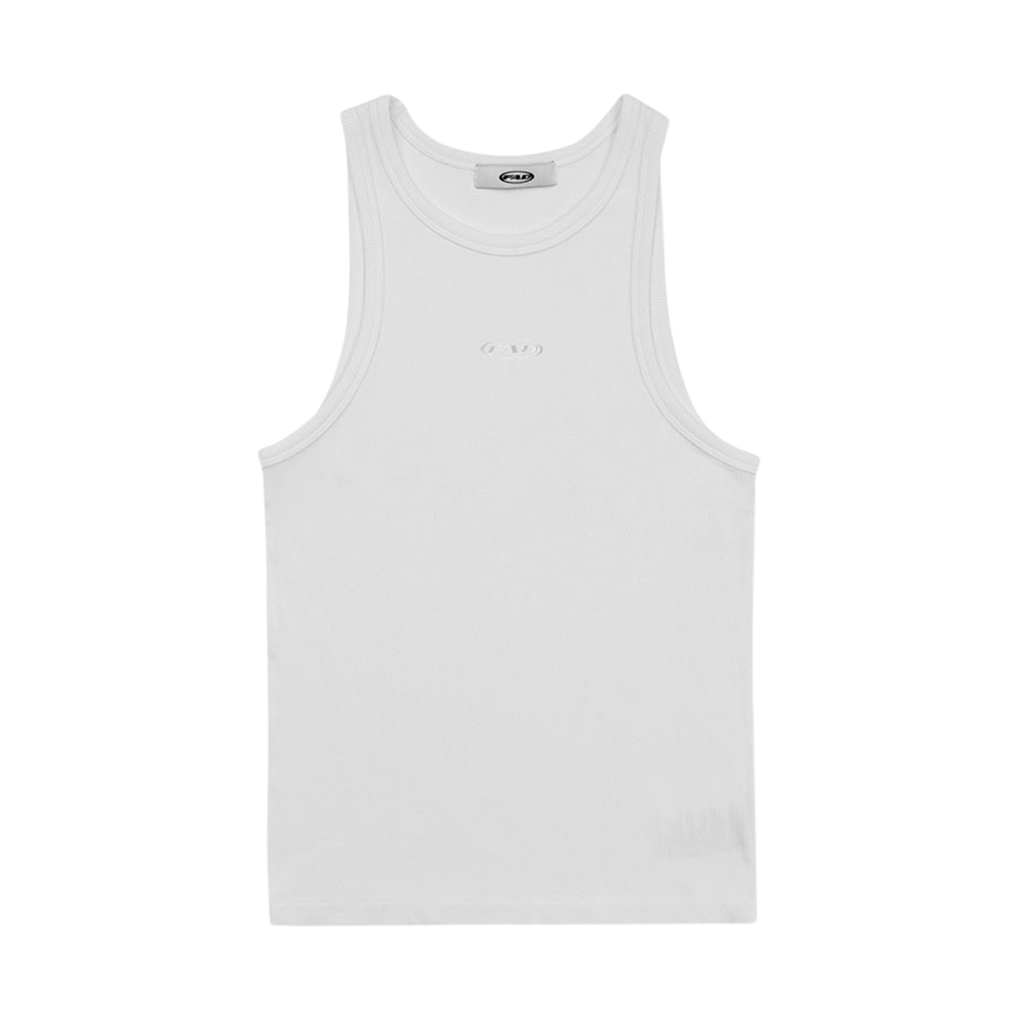 S30432 FAD Basic Ribbed Sleeveless White