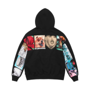 Supreme Spread Zip Up Hooded Sweatshirt Black - 24SS
