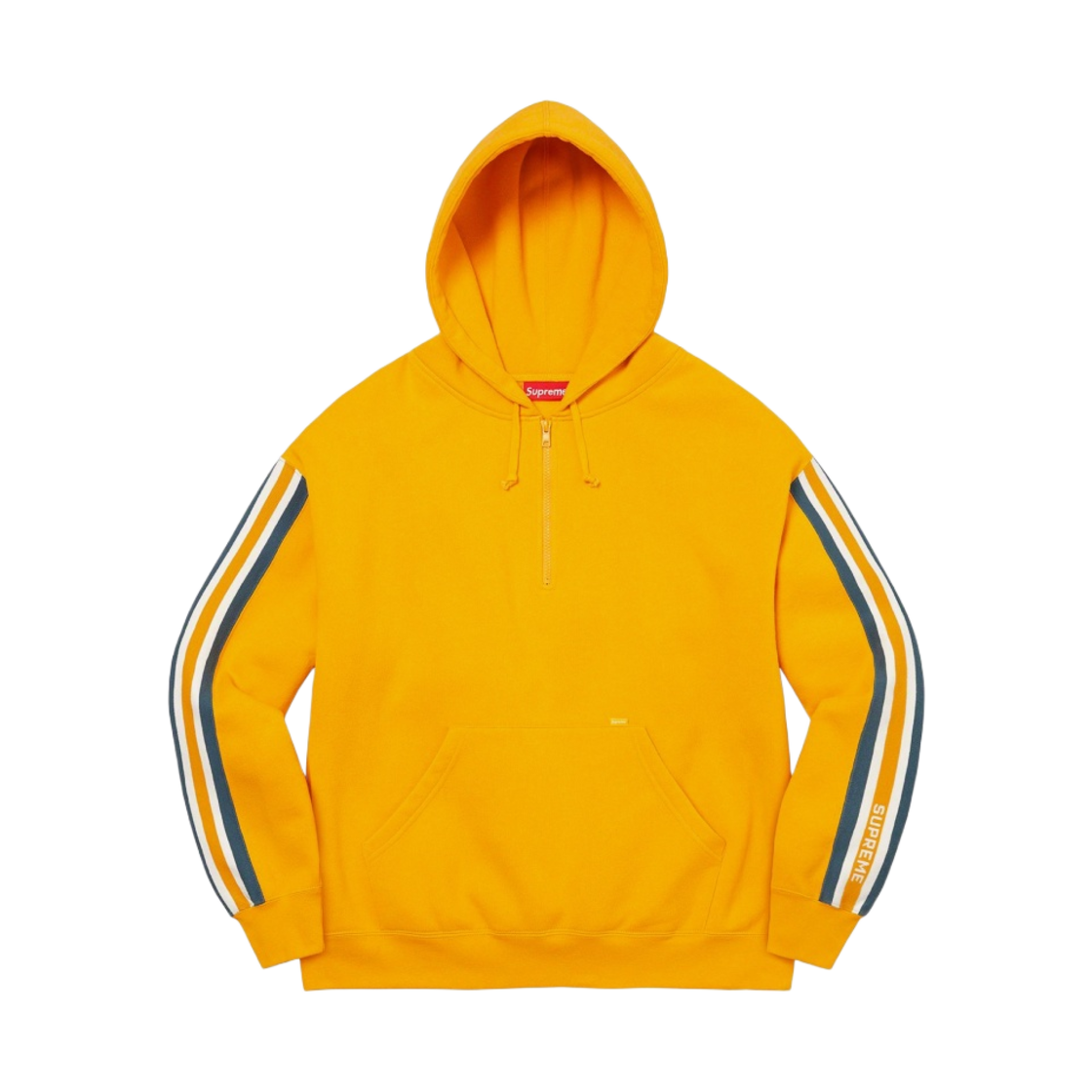 슈프림 하프 집 후드 스웨트셔츠 브라이트 골드 - 23SS(Supreme Half Zip Hooded Sweatshirt Bright Gold - 23SS) - 1
