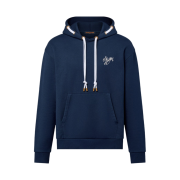 Louis Vuitton Cotton Jersey Hoodie Navy Blue