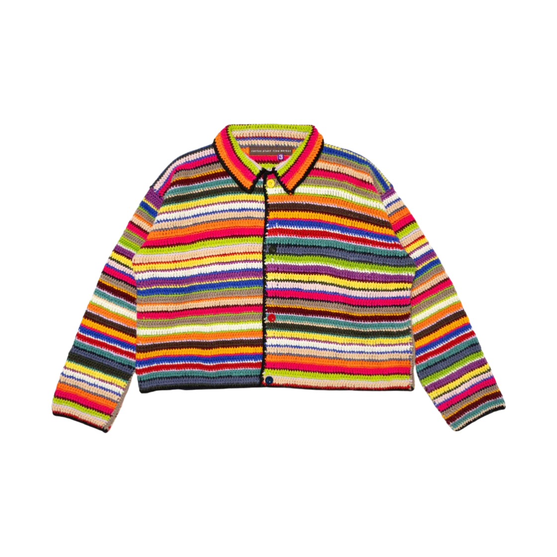 CPFM 크로셰 니트 가디건 핑크(Cactus Plant Flea Market Crochet Knit Cardigan Pink)