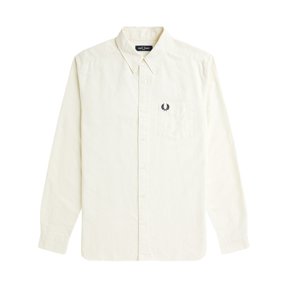 AFPM2515516-F79 Fred Perry Long Sleeve Oxford Shirt Ecru