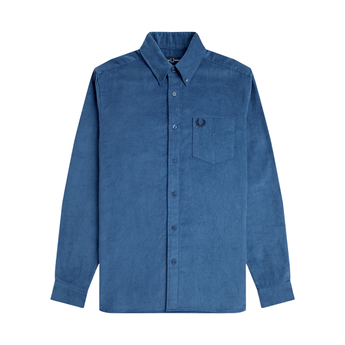 AFPM2438726-F57 Fred Perry Corduroy Shirt Midnight Blue