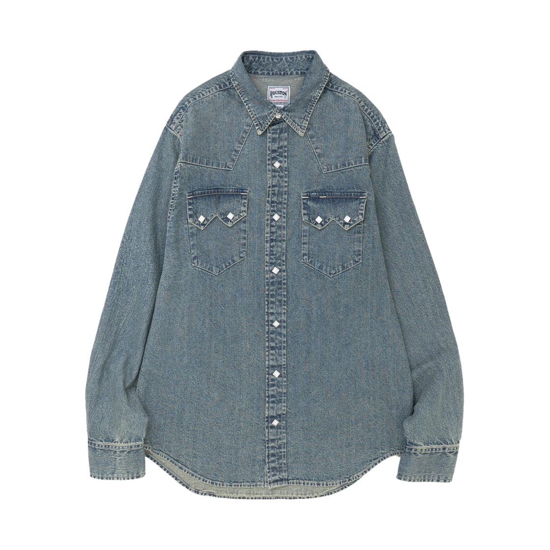 41186BH Houston Japan Denim Western Shirt Bleach 41186