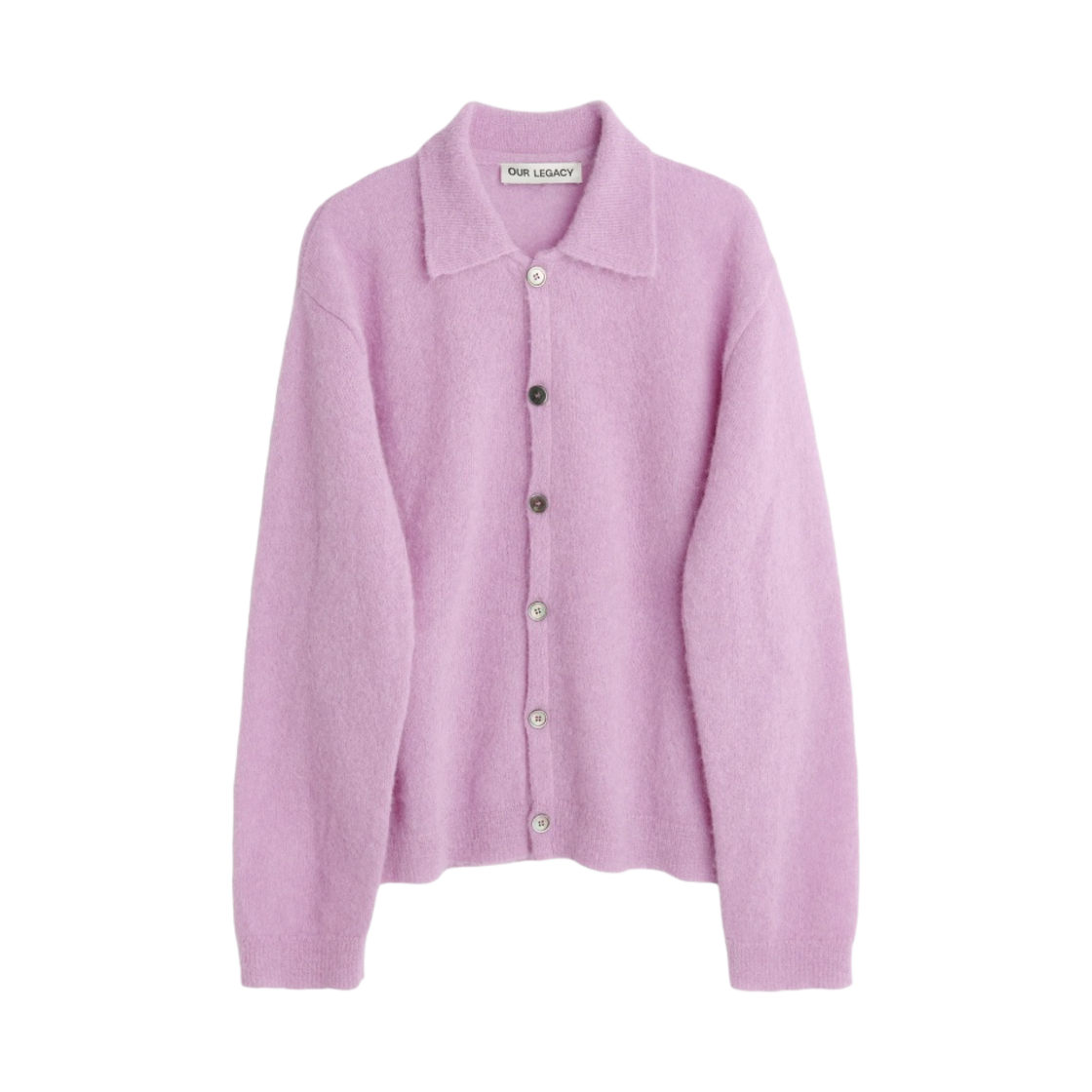 M4233EM Our Legacy Evening Polo Fuzzy Alpaca Candyfloss