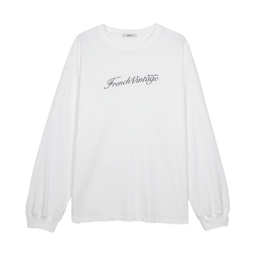 BS5STL503WH Bensimon Over Fit Longsleeve T-Shirt White