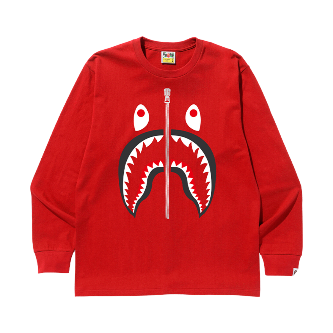 베이프 샤크 티셔츠 브라이트 레드(BAPE Shark T-Shirt Bright Red) - 1