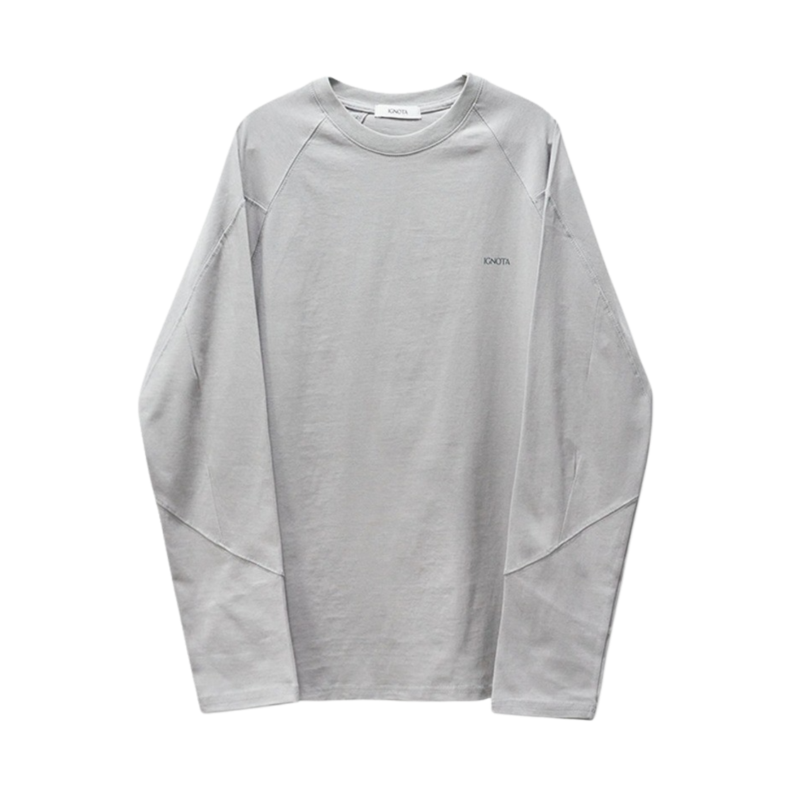 이그노타 코어:8 타입.2 워프 롱 슬리브 티셔츠 라이트 그레이