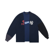 Project G/R Horny Unbalanced Washed Long Sleeve Navy
