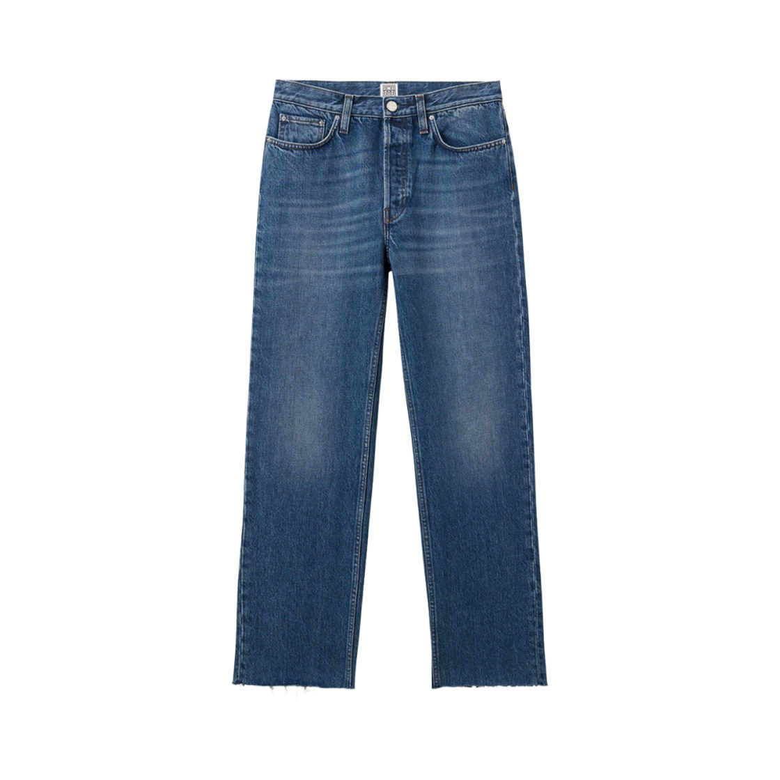 221-235-747-417 (W) Toteme Classic Cut Denim Mid Blue