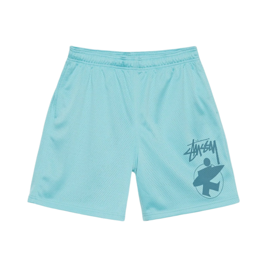 Stussy Surfman Mesh Shorts Aqua