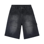ETCE Denim Bermuda Shorts Black