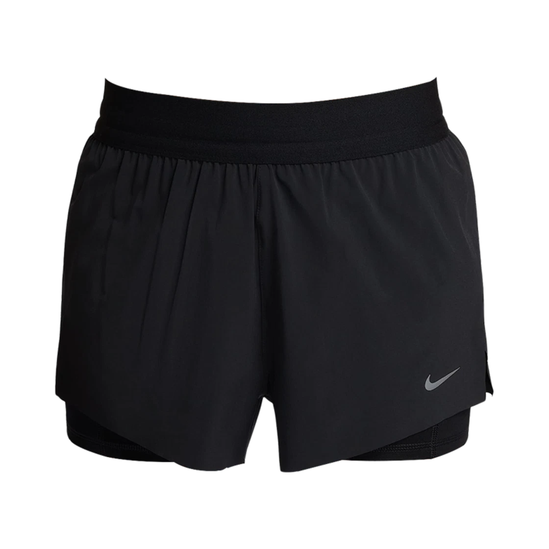 Nike (W) Nike Swift Dri-Fit Mid Rise 2-In-1 Running Shorts Black · XS