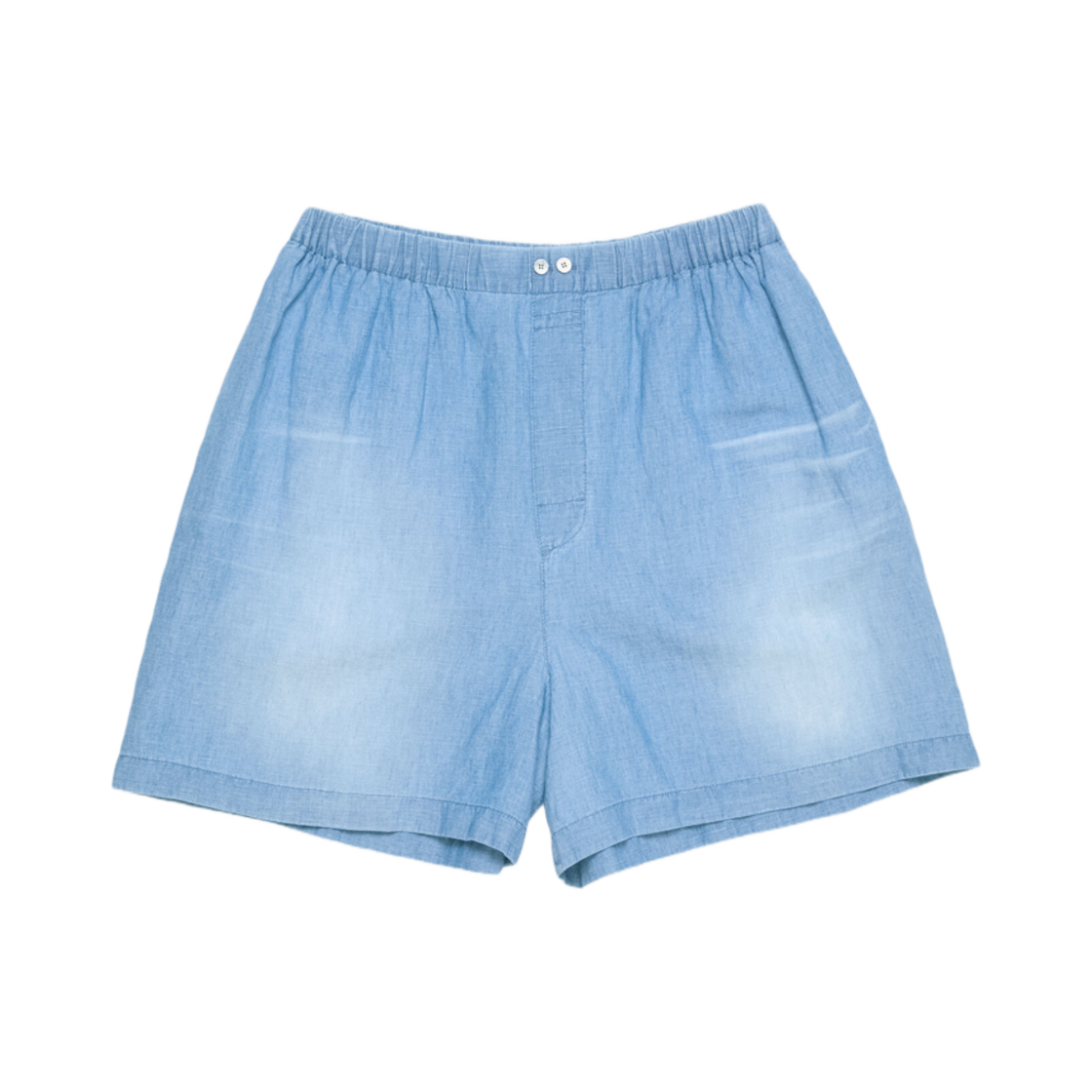 BE0183-AUZ Acne Studios Shorts Logo Stamp Mid Blue