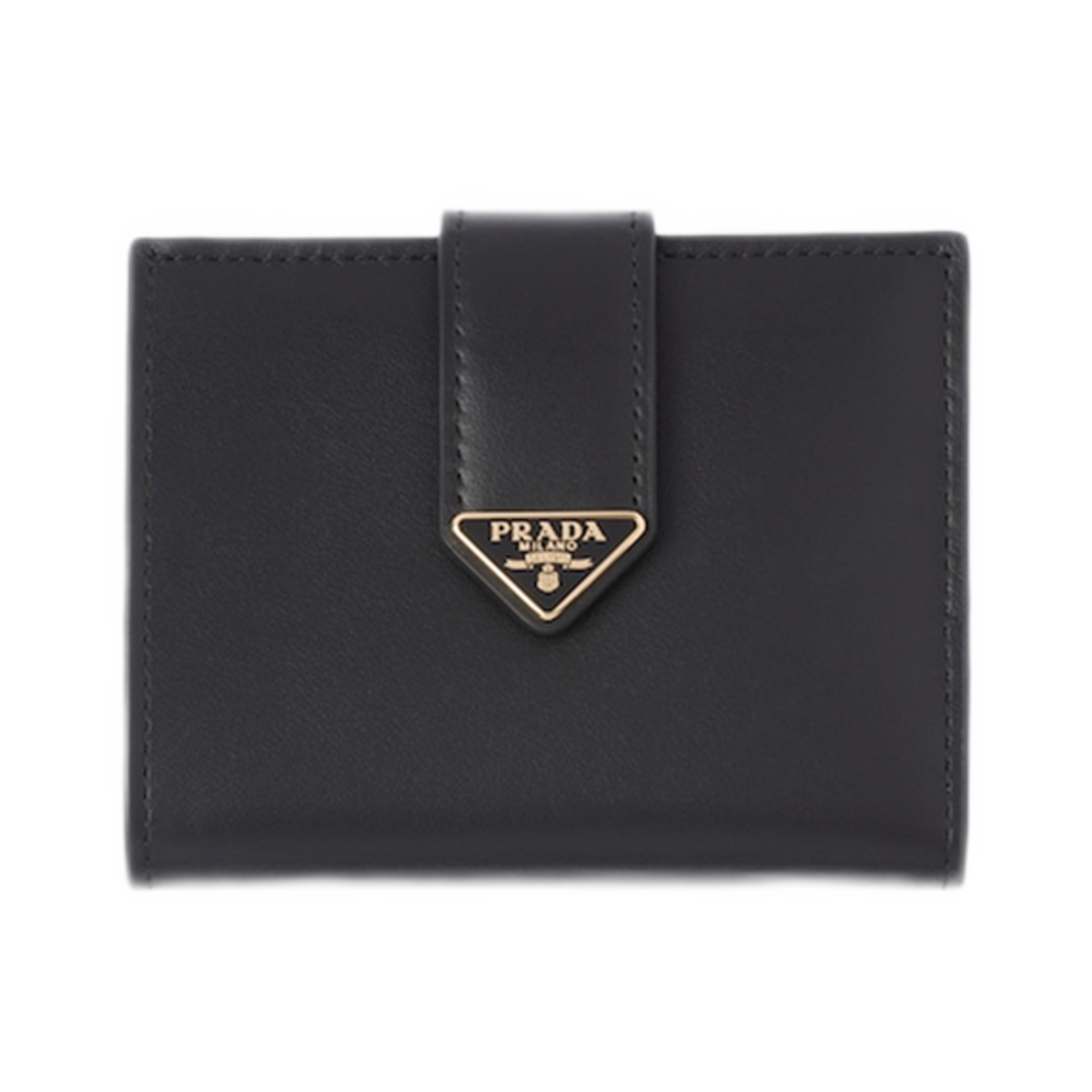 1MV204-2CNP-F0002 Prada Small Leather Wallet Black