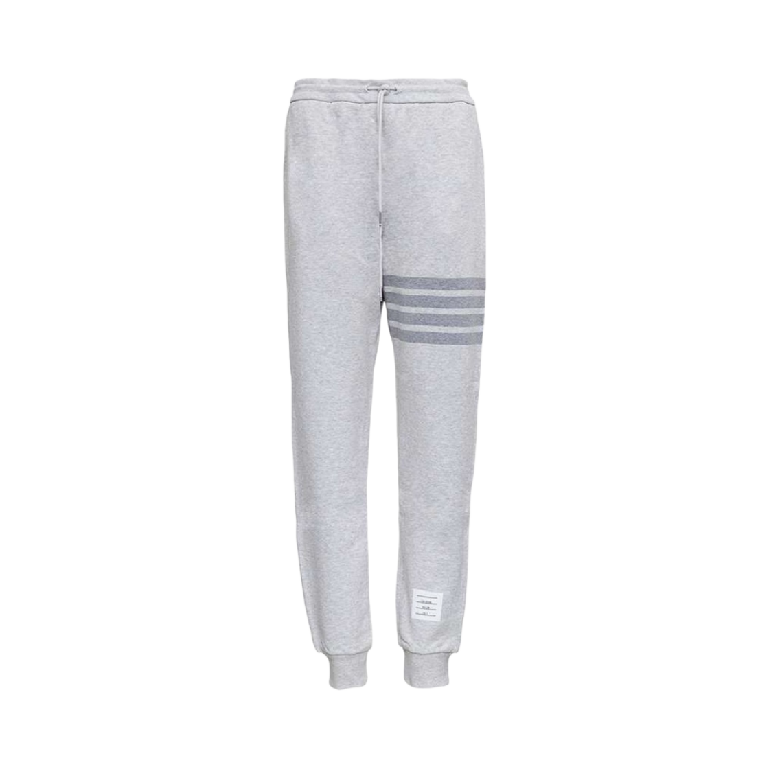 톰브라운 사선 스트라이프 코튼 트랙 팬츠 페일 그레이(Thom Browne 4-Bar Stripe Cotton Track Pants Pale Grey) - 1