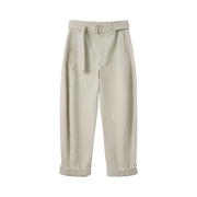 Lemaire Twisted Belted Pants Misty Ivory