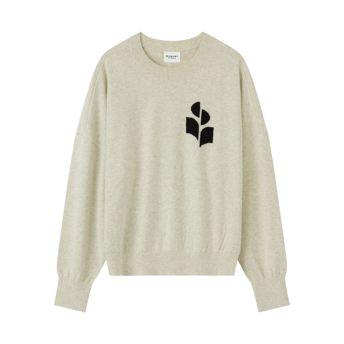 PU0053FA-A1X05E-02LY (W) Isabel Marant Marisans Cotton Sweater Light Grey - 23SS