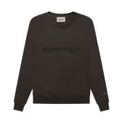 Essentials 3D Silicon Applique Crewneck Weathered Black - 20FW