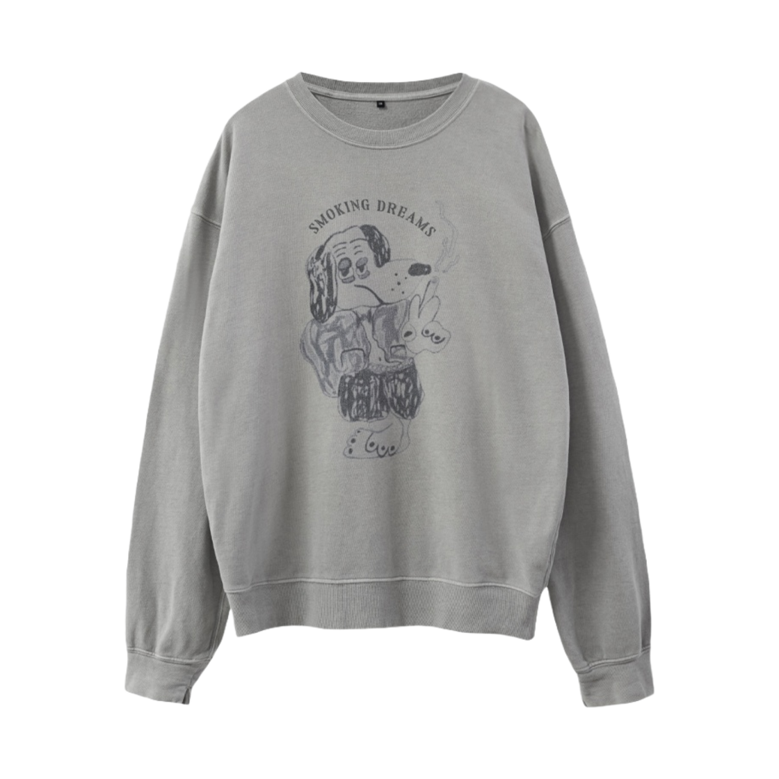 PL24LS0101VGR Polyteru x HANK Sweatshirts Blue Dog Vintage Gray - 24SS