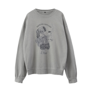 Polyteru x HANK Sweatshirts Blue Dog Vintage Gray - 24SS