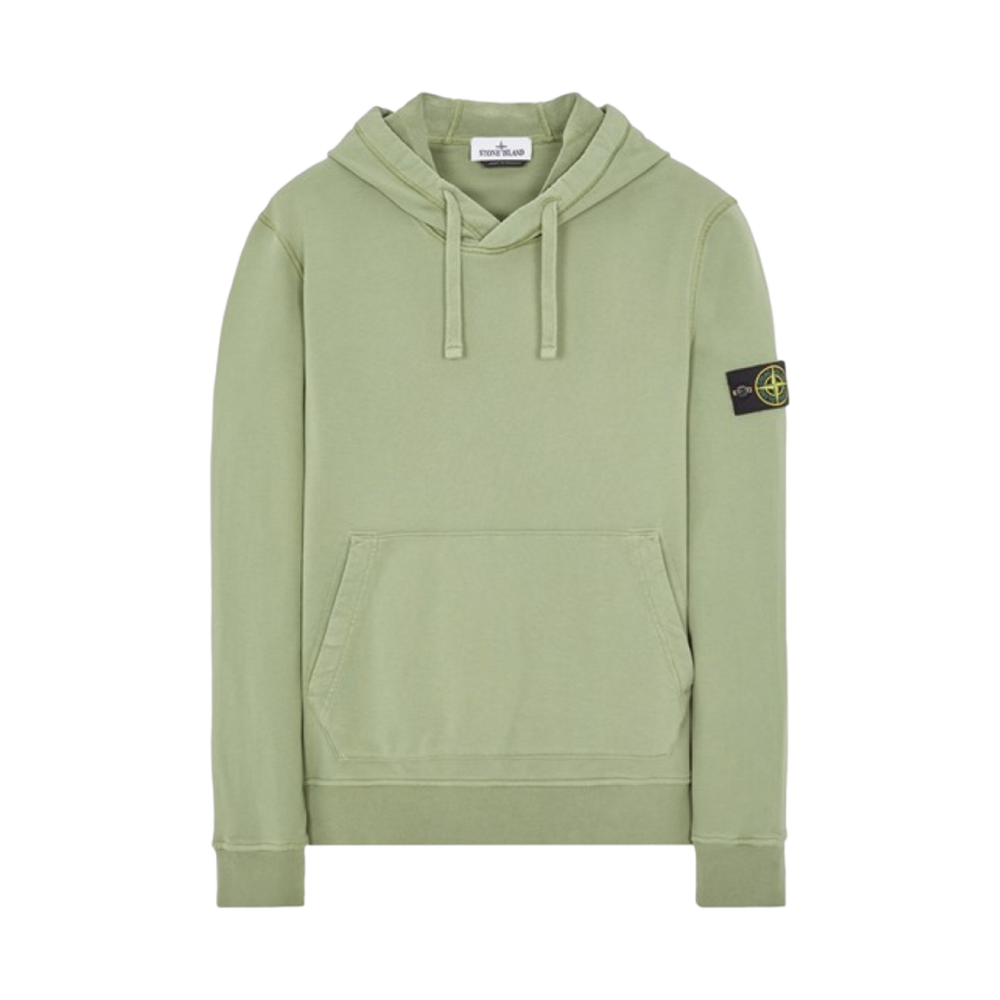 스톤 아일랜드 64151 코튼 플리스 후드 스웨트셔츠 세이지 그린 - 23SS(Stone Island 64151 Cotton Fleece Hooded Sweatshirt Sage Green - 23SS) - 1